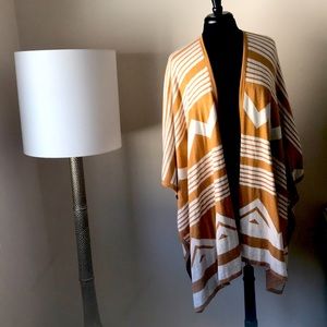 Tan and Ivory Poncho